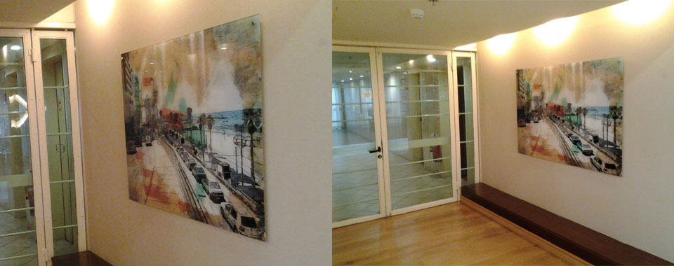 תל אביב על זכוכית